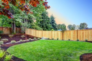 Landscaped Property with Cedar Fence