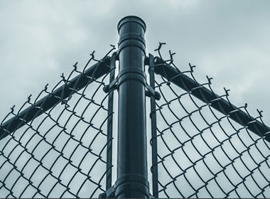 Close-Up of Chain-Link Fencing